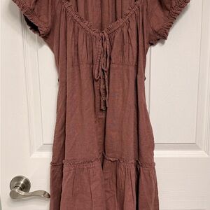 Free People movement- Mauve Mini Dress